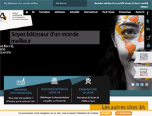 Tablet Screenshot of ecole3a.edu